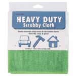 Heavy Duty Scrubbing Cloths - Neon Green - 12" x 12" - view 3