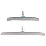 Curved Rubber Blade Squeegee - Various Sizes - White/Silver
