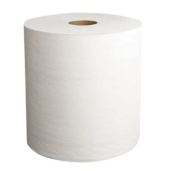 PAPERNET Hardwound Roll Towel Dry Tech - 1-PLY 7.9" X 600' - TAD - WHITE - (6/CS) - view 2