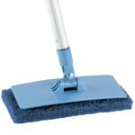 Medium-Duty Blue Multi-Purpose Scouring Pad / Doodlebug Pad - 10" x 4.5" - (5/PK)