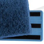 Medium-Duty Blue Multi-Purpose Scouring Pad / Doodlebug Pad - 10" x 4.5" - (5/PK) - view 2