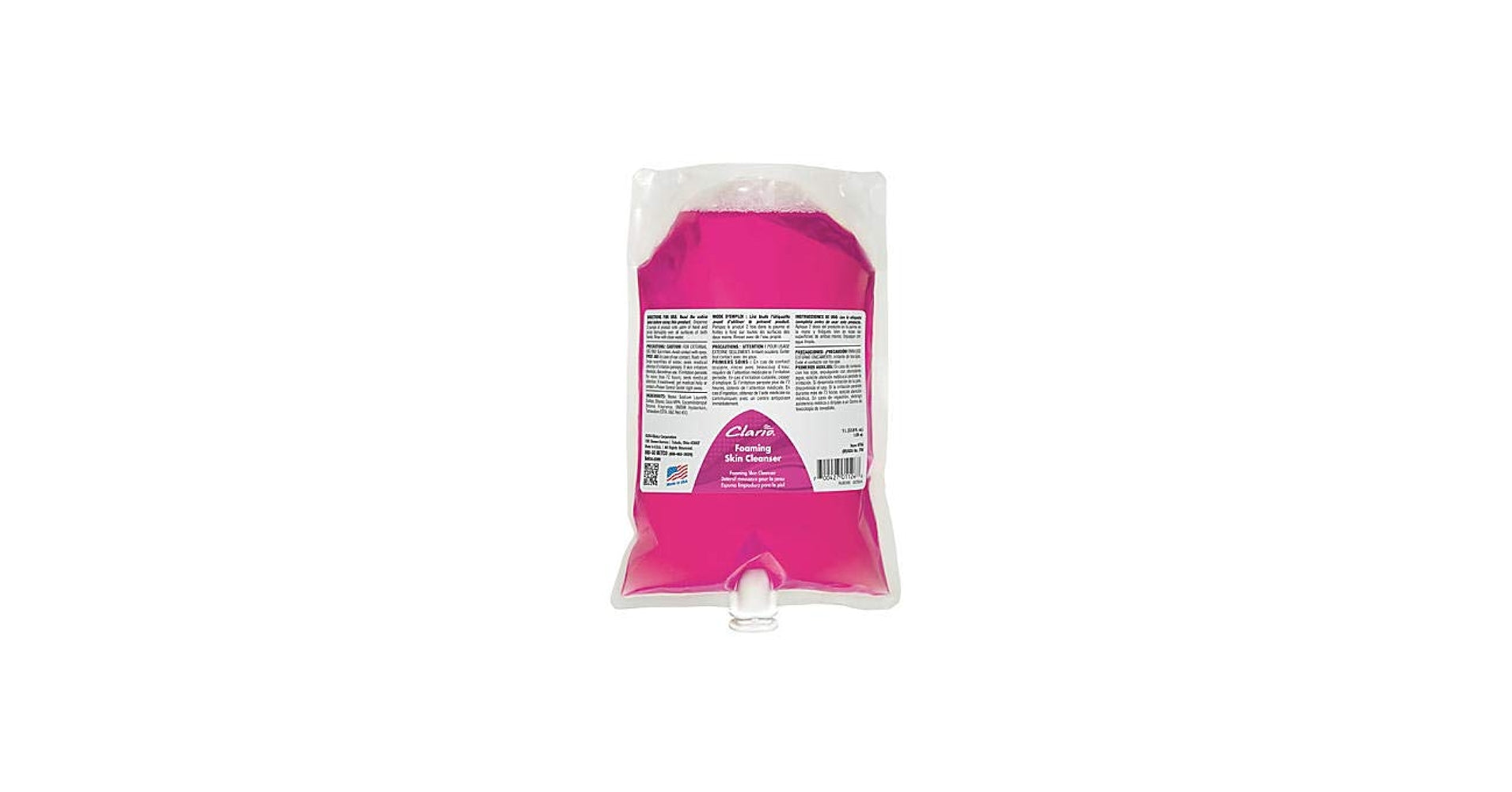 Pink Lotion Skin Cleanser Clario TF Bags 6/1000ml