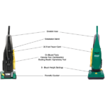 Bissell Big Green Commercial 13" ProBag Upright Vacuum - On Board Tools - view 3