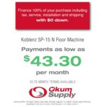 Koblenz SP-15 N Surface Prep Floor Machine - Accelerator - Rectangular 20" x 14" - Cast Iron - 1.5 HP - 3500 RPM - view