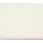 Rectangular Microfiber Polar Floor Pad - Double Sided - White