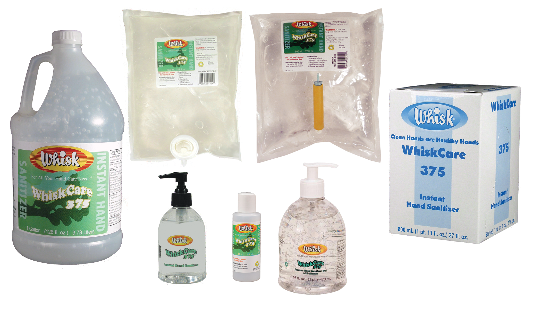 WhiskCare 375 Instant Hand Sanitizer with Alcohol WhiskCare 375 Instant Hand Sanitizer with Alcohol