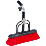 35' Window Cleaning Kit - (C035-2 - 35' Carbon Fiber Telescopic)-(SBZ - Speed Brush Zero Degr)-(GN8 - 8" Gooseneck Plast