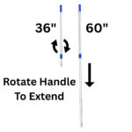 36" - 60" - Telescoping Handle for Microfiber Mop Frames - view 2